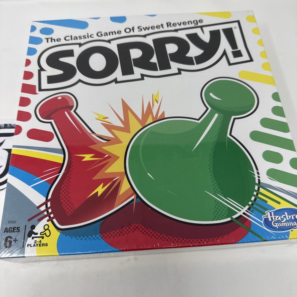 Sorry! Board Game for Kids Ages 6 and Up; Classic Hasbro Board Game; *NEW*